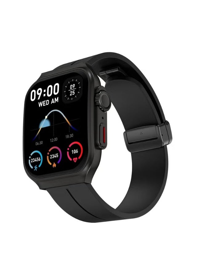 Smartbarry ساعة ذكية بشاشة منحنية OV88 للرجال والنساء – شاشة HD بحجم 2.01" ، أكثر من 120 وضع رياضي ، مراقبة معدل ضربات القلب و SpO2 ، مكالمات بلوتوث ، متتبع لياقة بدنية عصري لنظامي Android و iOS - Image 4